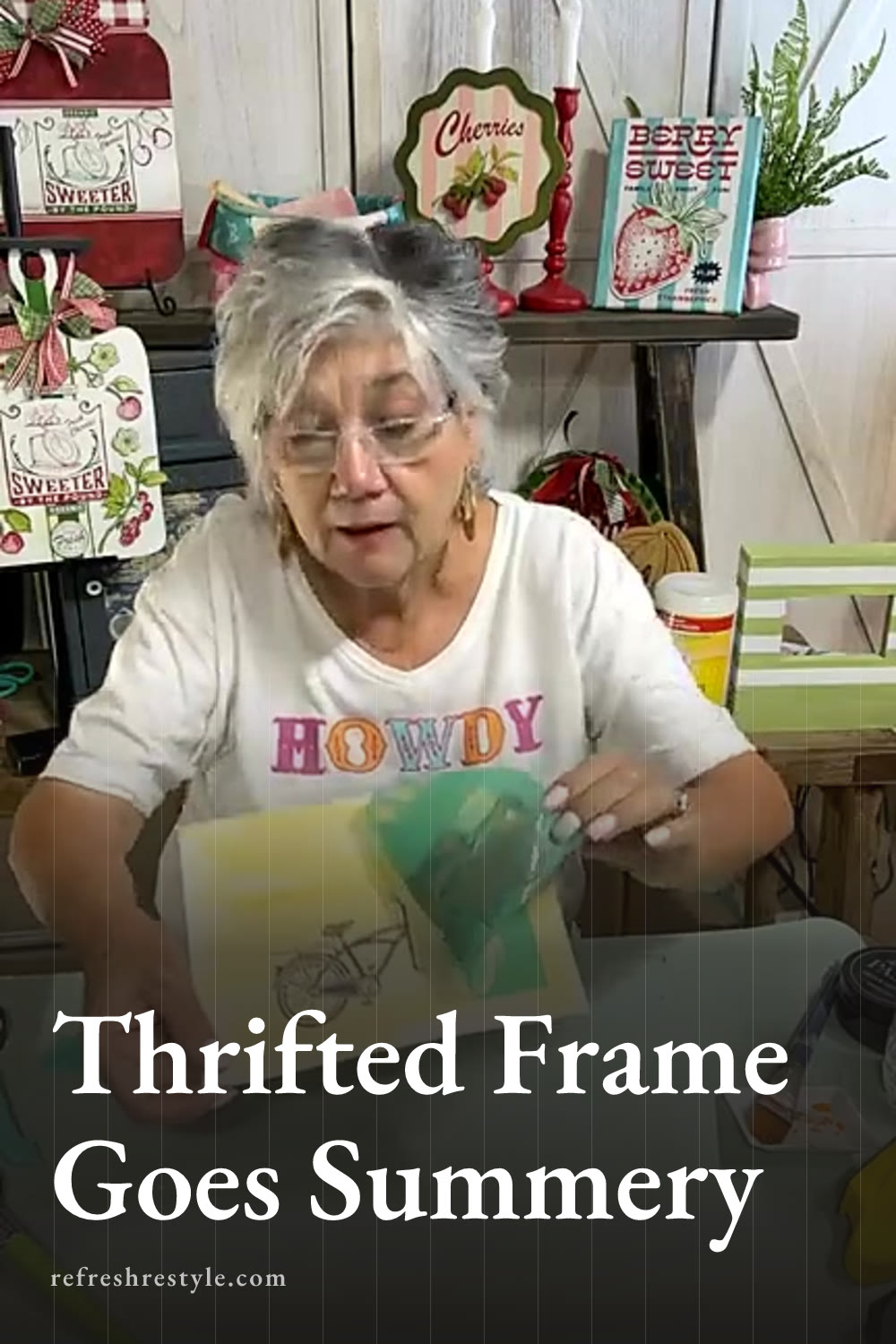 Chalk Couture Transfer Thrift Store Frame Makeover