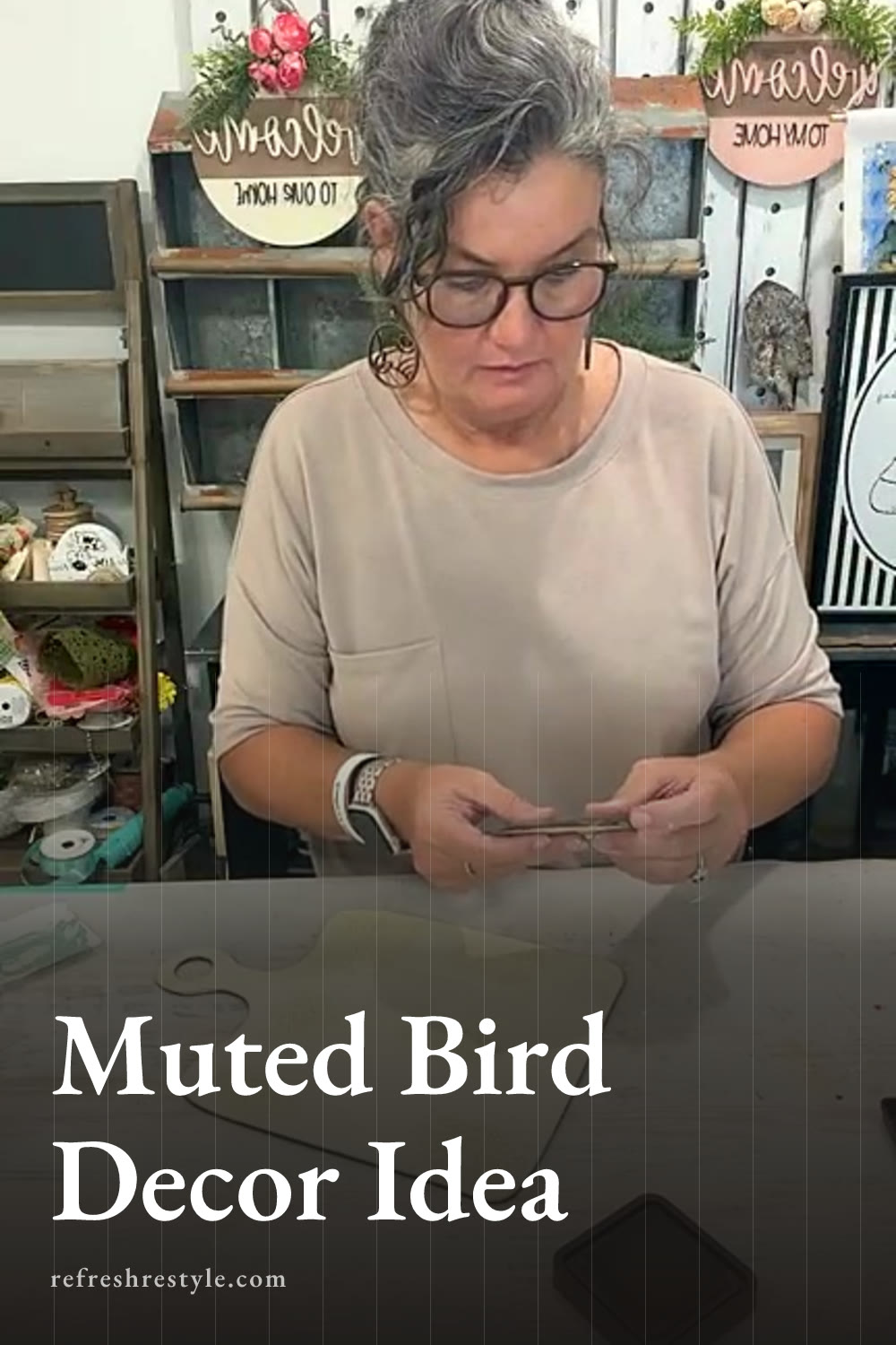 Chalk Couture Transfer Whimsical Bird Decor
