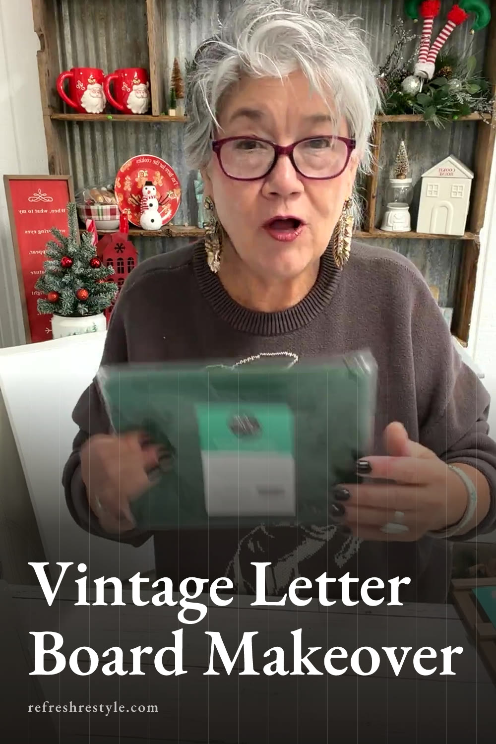 DIY Church Letter Board With Distressed Paint