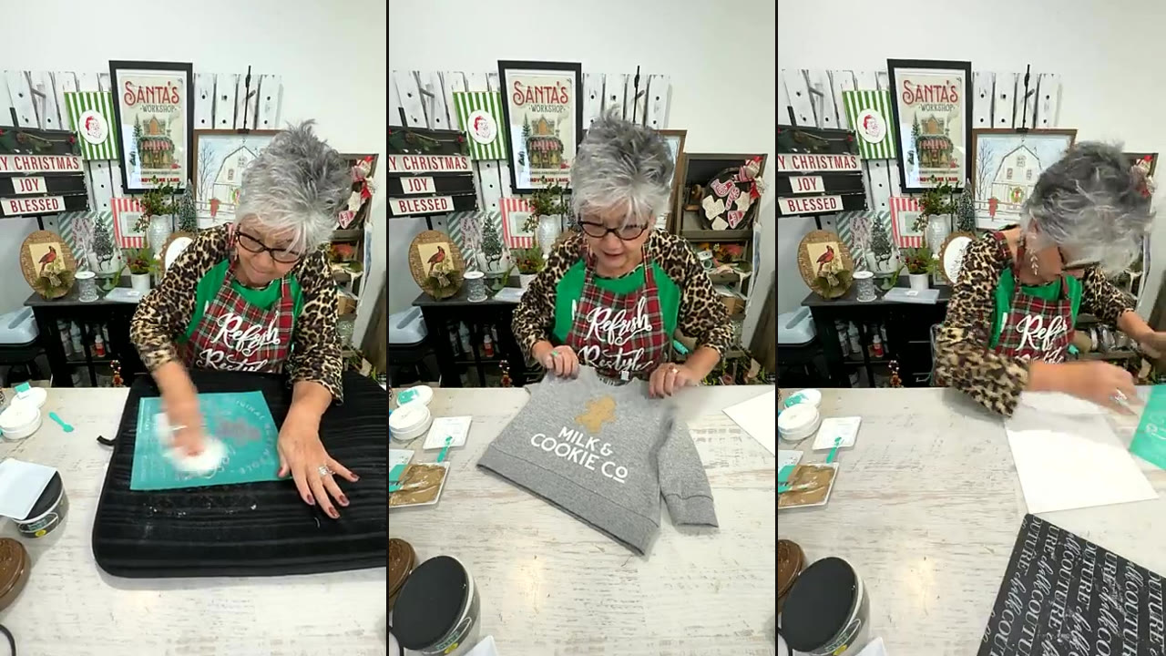 Chalk Couture Permanent Ink Gingerbread Shirts